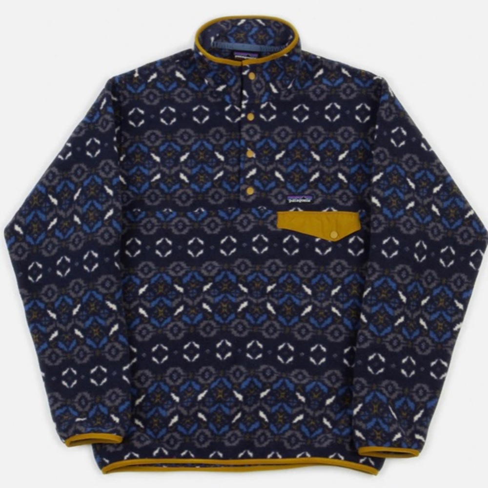 Patagonia Synchilla fleece Snap T Pullover blue Tundra Cluster half zip size XS - Picture 11 of 16